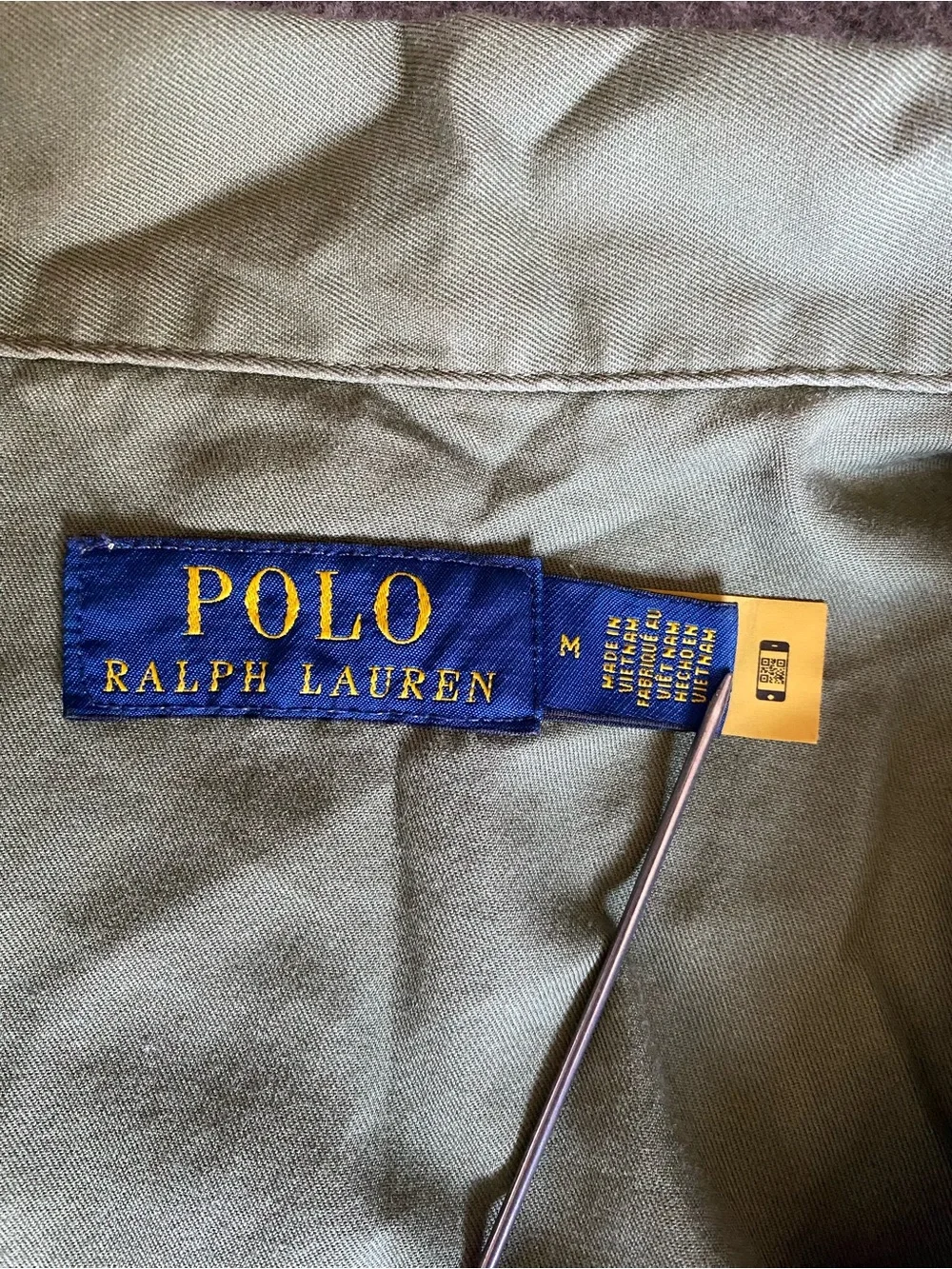 Polo Ralph Lauren Olive Green Cotton Chore Jacket Med Utility Workwear Gorpcore